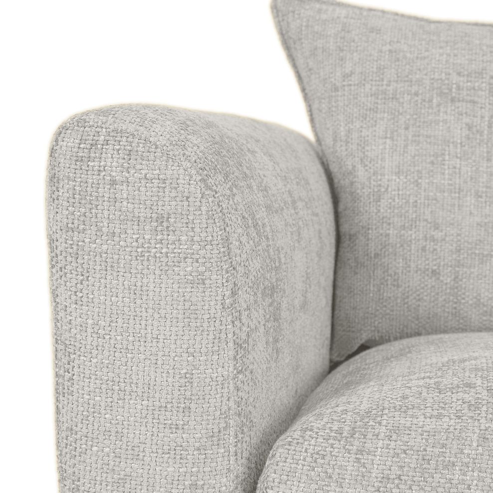 Dalby 3 Seater Sofa in Silver Fabric 6