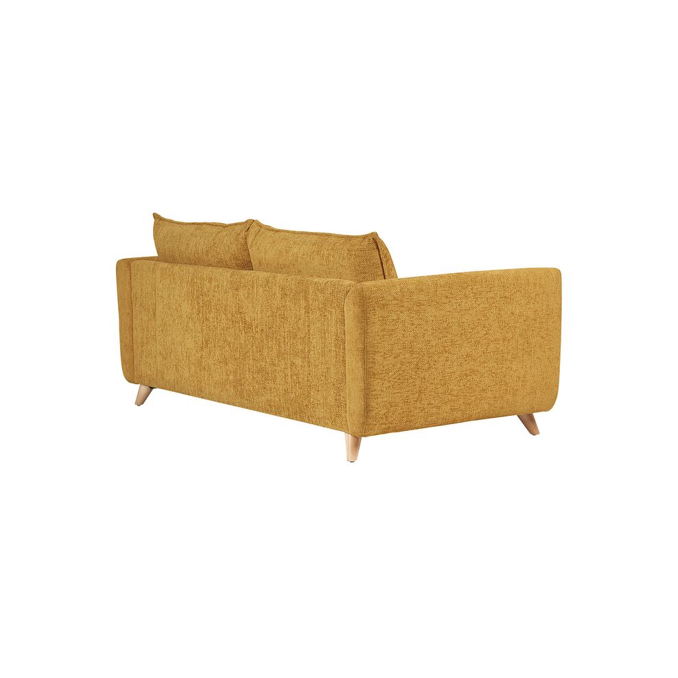 Dalby 4 Seater Sofa in Gold Fabric 5