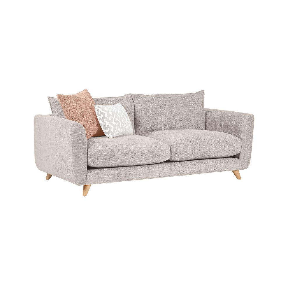 Dalby 4 Seater Sofa in Ivory Fabric 1