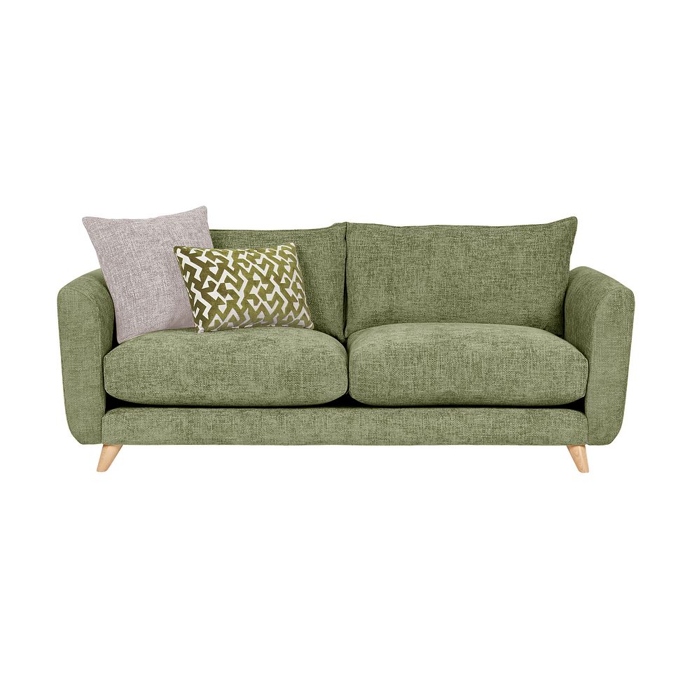 Dalby 4 Seater Sofa in Olive Fabric 2