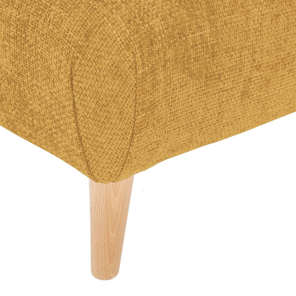 Dalby Footstool in Gold Fabric 4