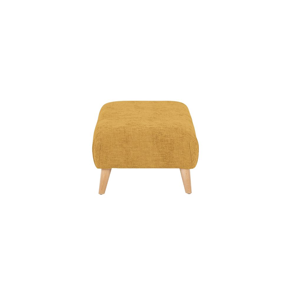 Dalby Footstool in Gold Fabric Thumbnail 3