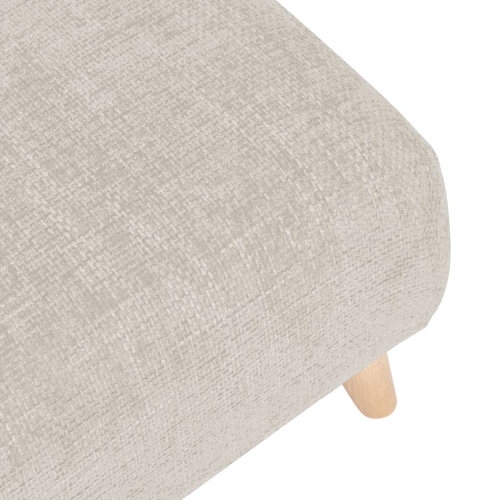 Dalby Footstool in Cream Fabric 5