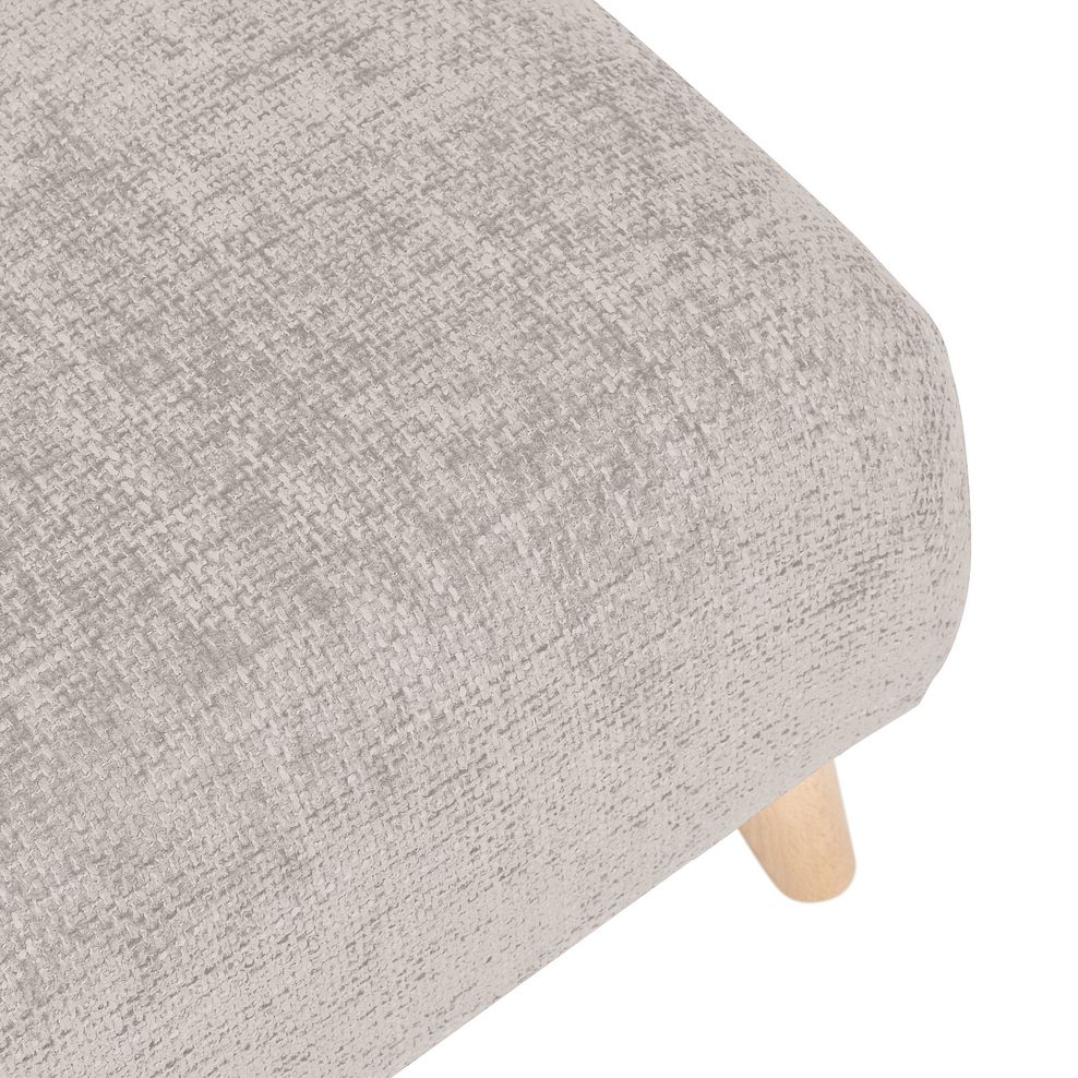 Dalby Footstool in Ivory Fabric 5