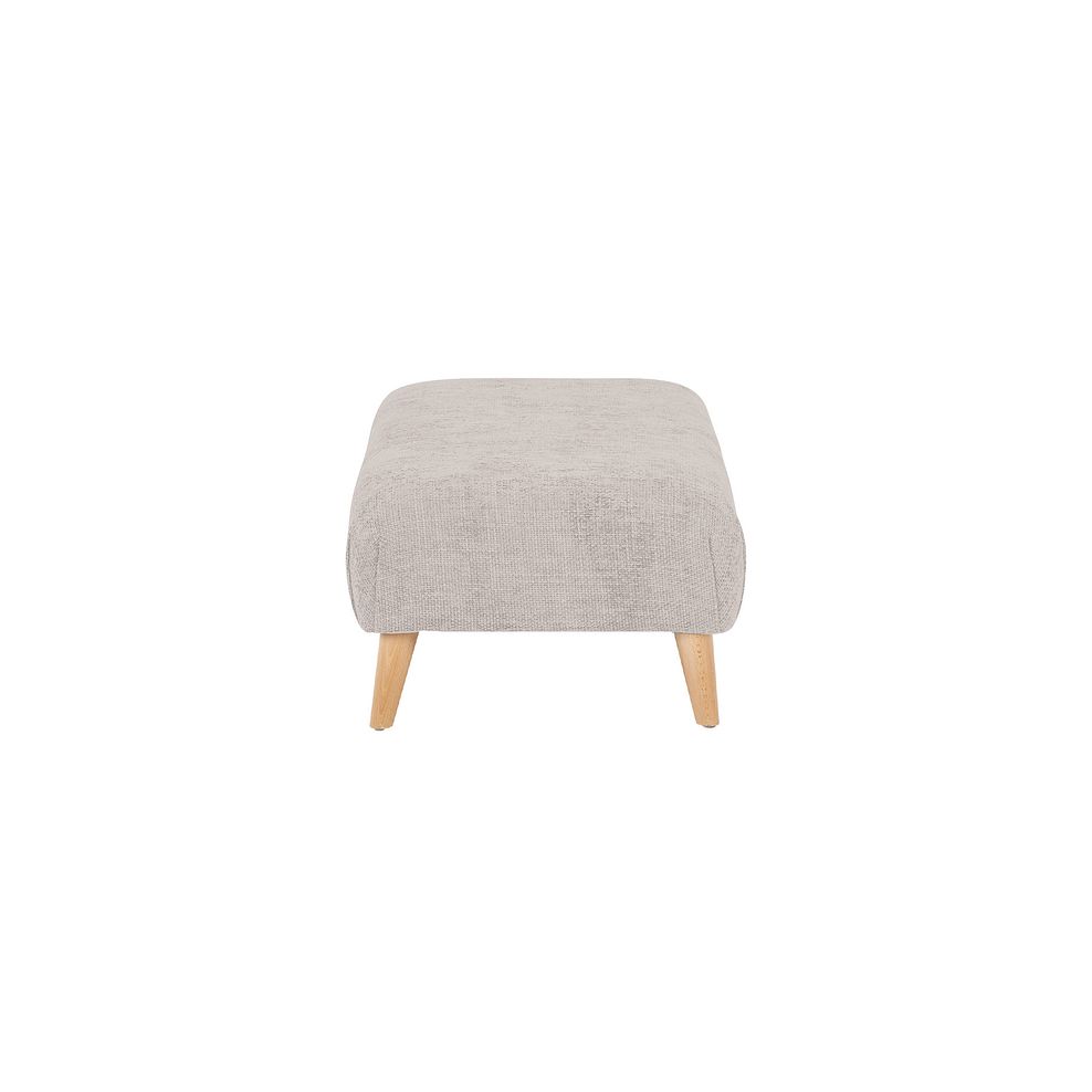Dalby Footstool in Ivory Fabric 3