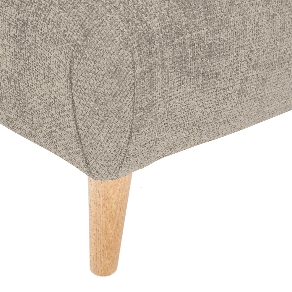 Dalby Footstool in Stone Fabric Thumbnail 4