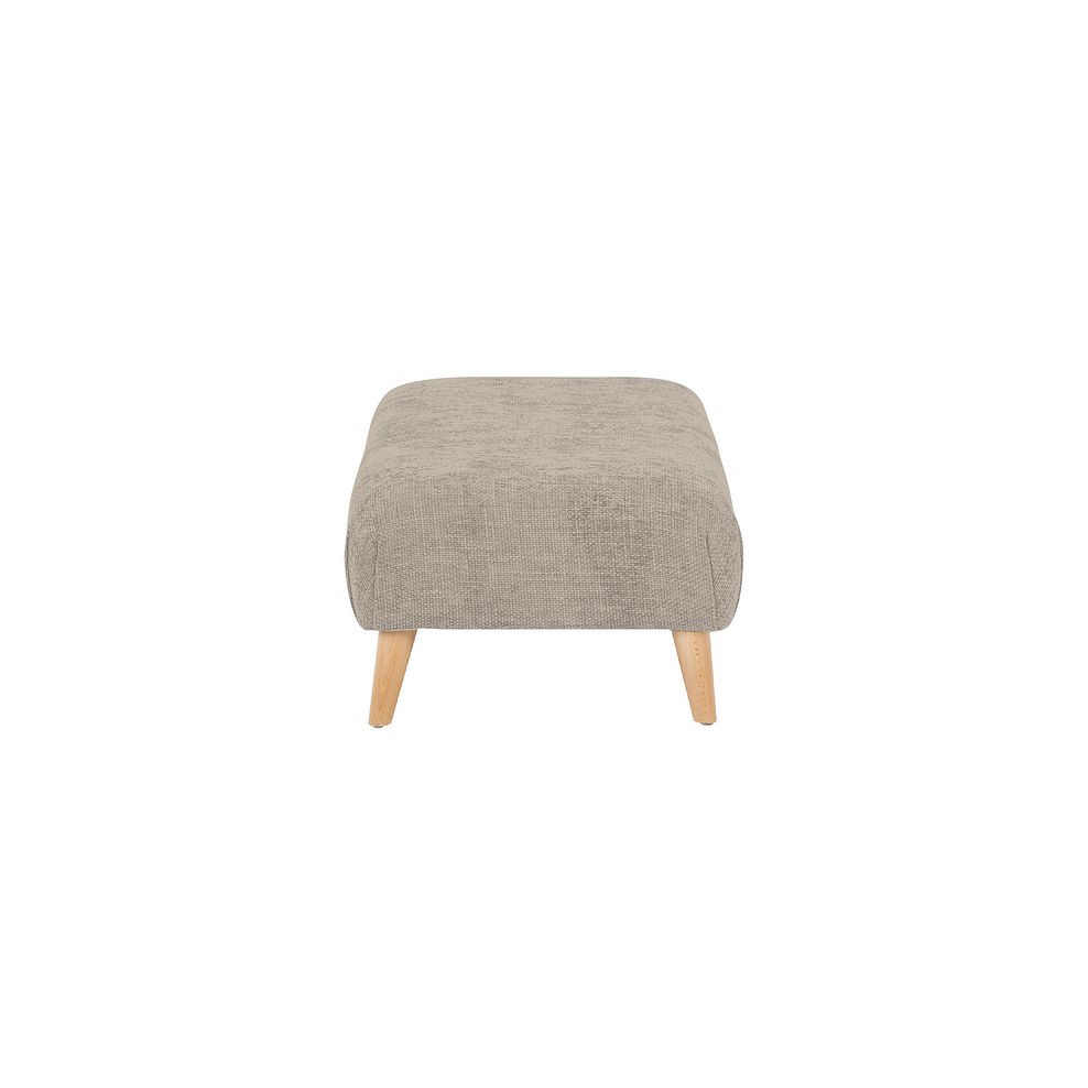 Dalby Footstool in Stone Fabric 3