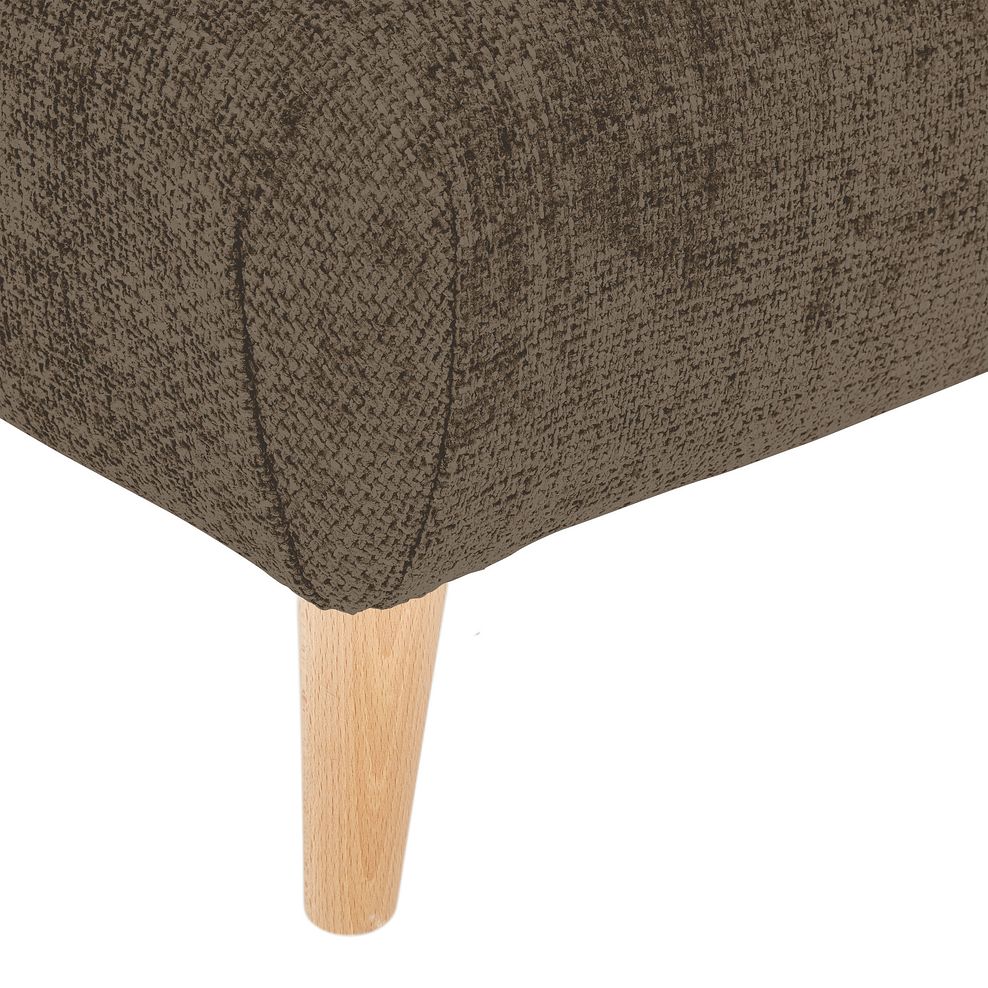 Dalby Footstool in Cocoa Fabric Thumbnail 4