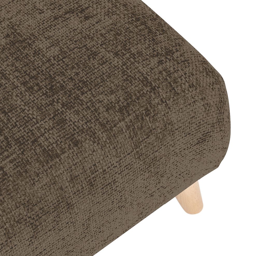 Dalby Footstool in Cocoa Fabric Thumbnail 5