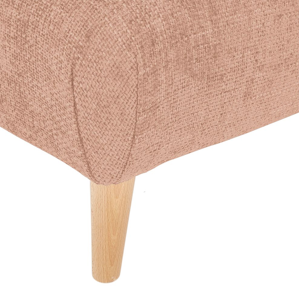 Dalby Footstool in Blush Fabric 4