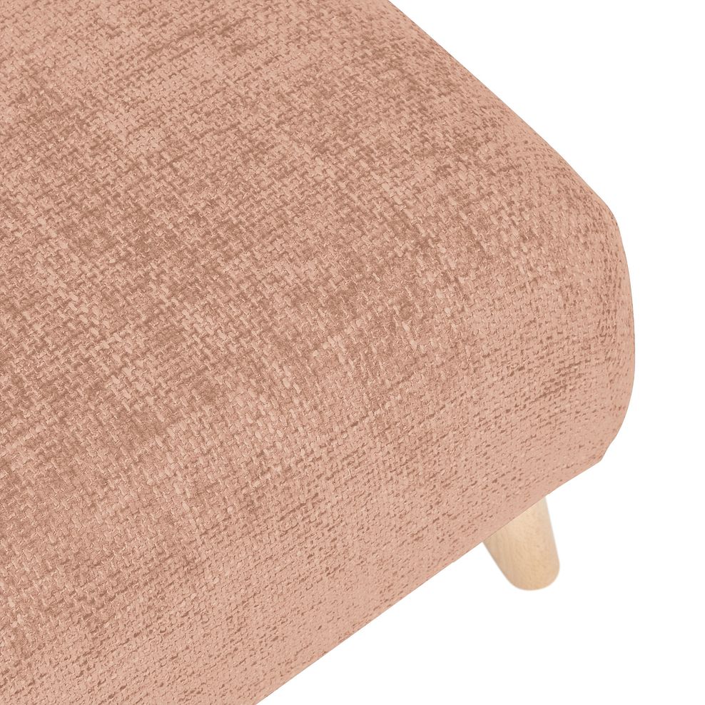 Dalby Footstool in Blush Fabric 5