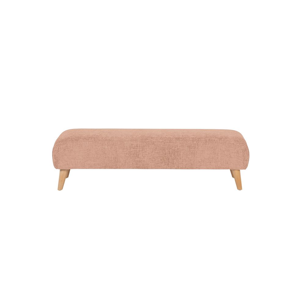 Dalby Footstool in Blush Fabric 2