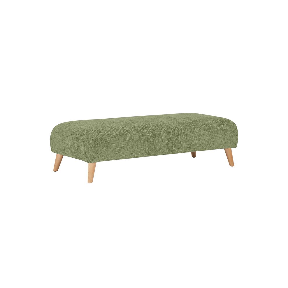 Dalby Footstool in Olive Fabric 1