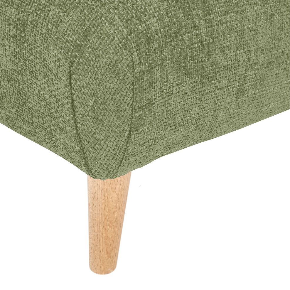 Dalby Footstool in Olive Fabric 4