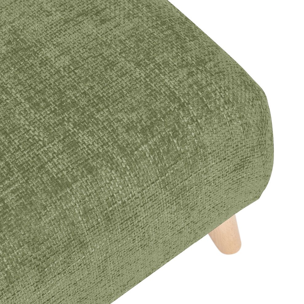 Dalby Footstool in Olive Fabric 5
