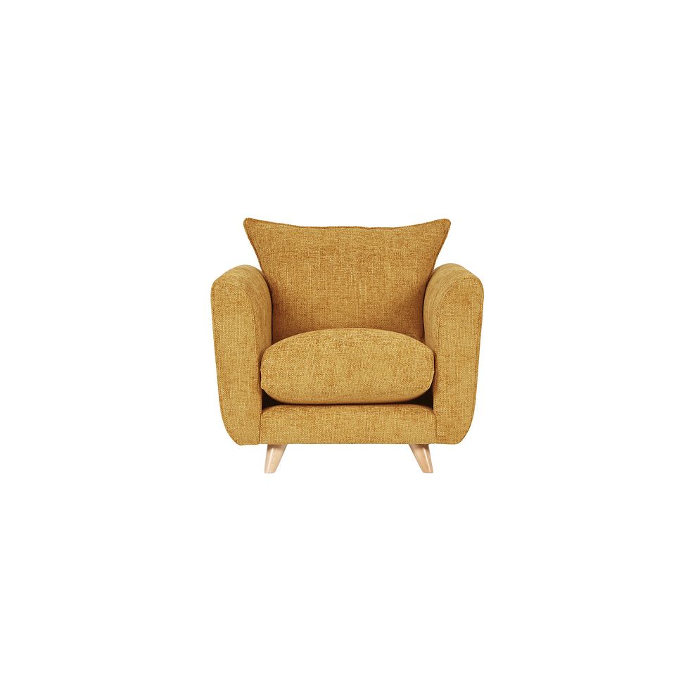 Dalby Armchair in Gold Fabric 4