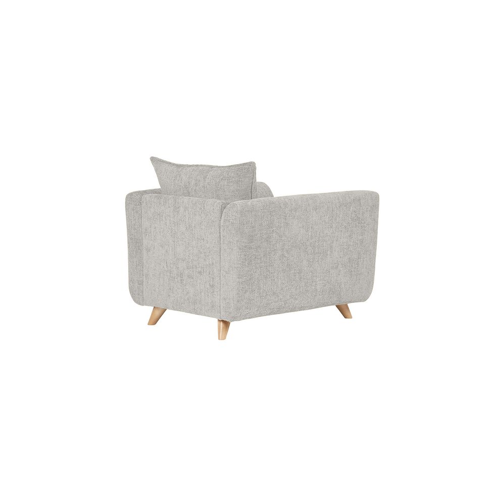 Dalby Armchair in Silver Fabric 3