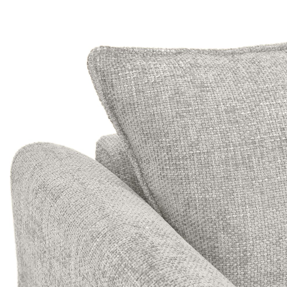 Dalby Armchair in Silver Fabric 8