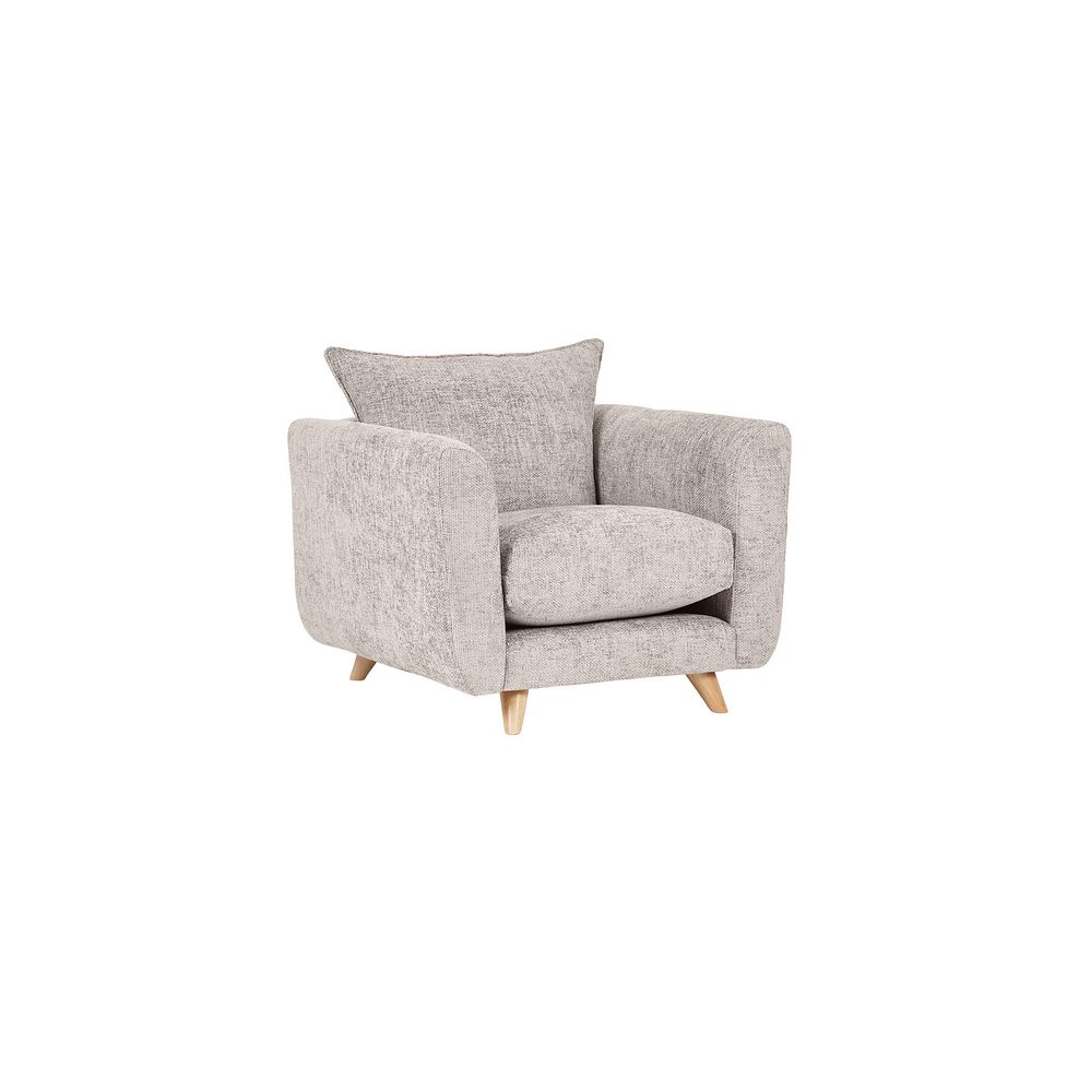 Dalby Armchair in Ivory Fabric 1