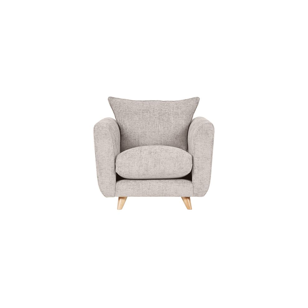 Dalby Armchair in Ivory Fabric 2