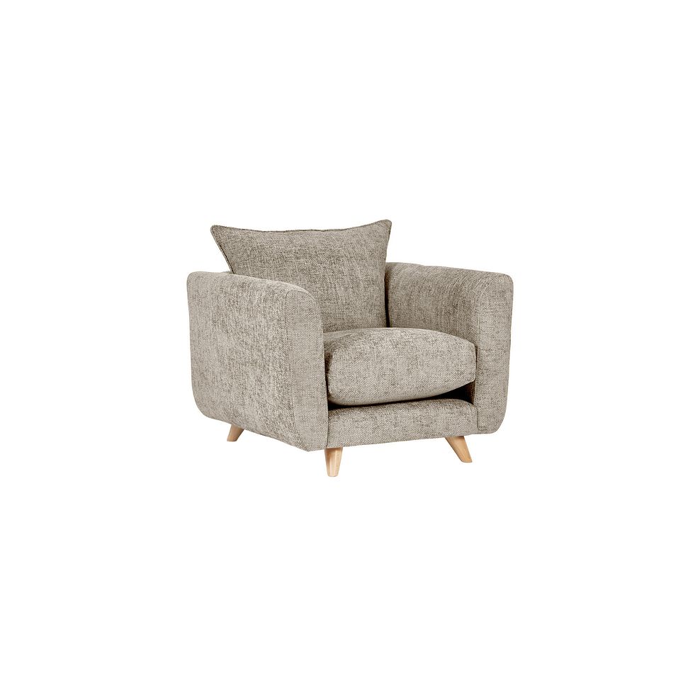 Dalby Armchair in Stone Fabric Thumbnail 1