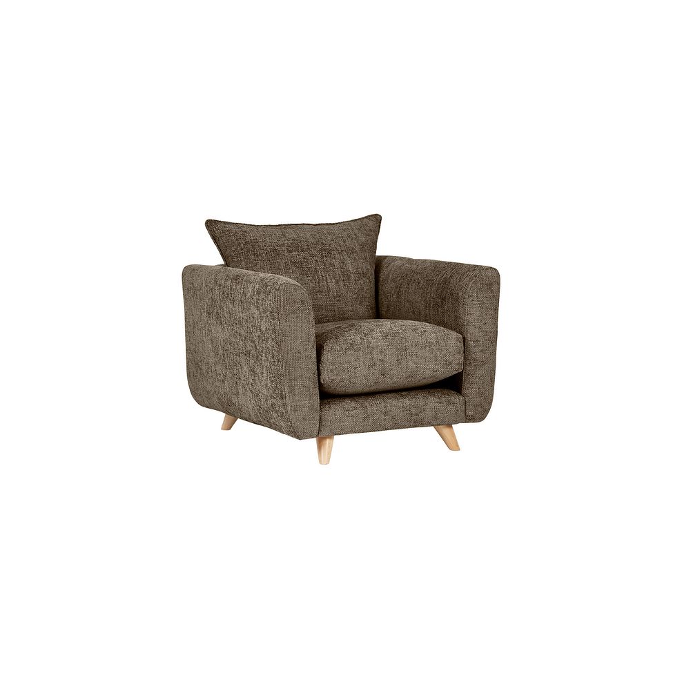 Dalby Armchair in Cocoa Fabric 1