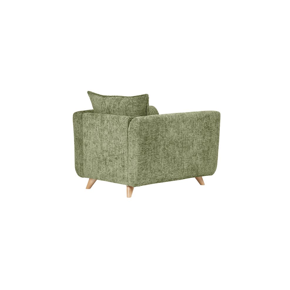 Dalby Armchair in Olive Fabric 3