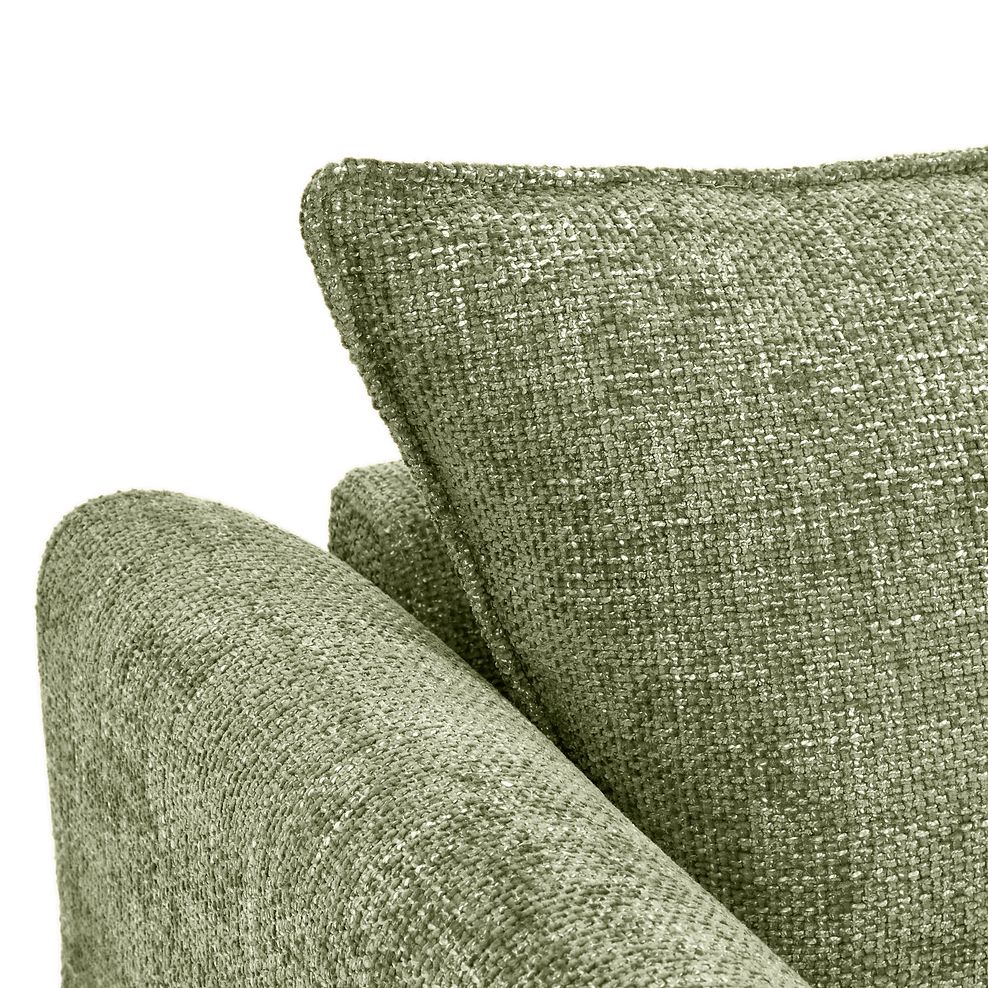 Dalby Armchair in Olive Fabric 8
