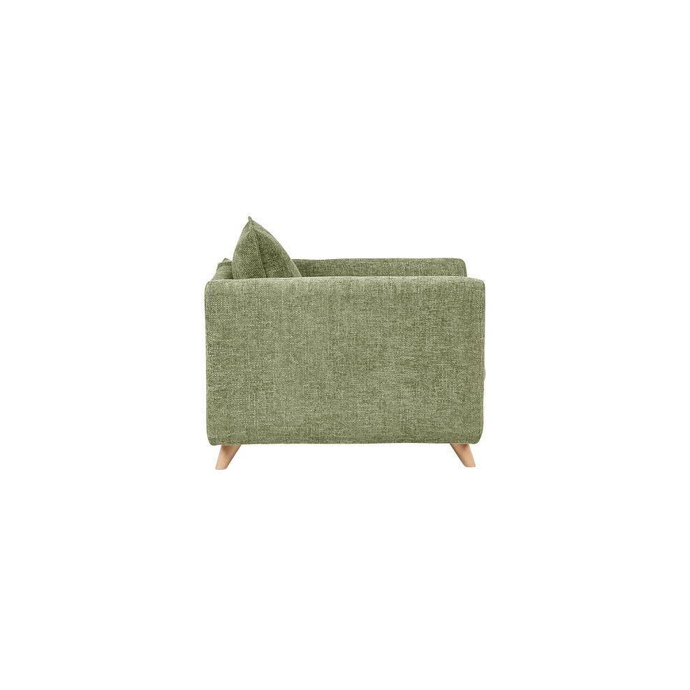 Dalby Armchair in Olive Fabric 4