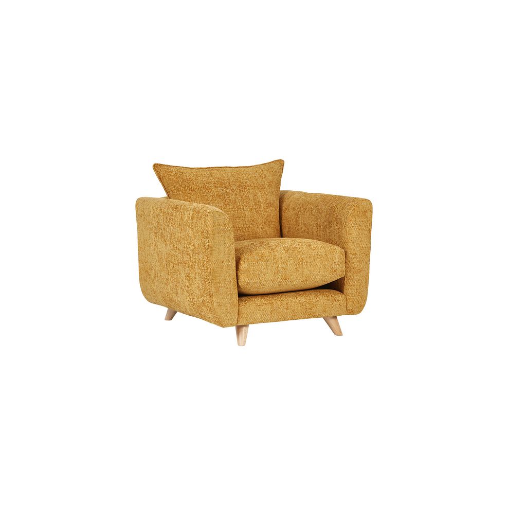 Dalby Armchair in Gold Fabric