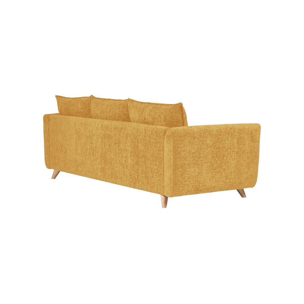 Dalby Large 4 Seater Sofa in Gold Fabric Thumbnail 3