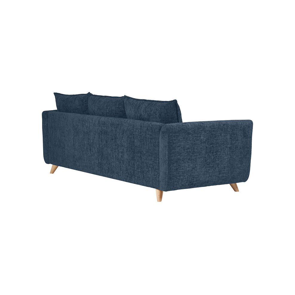 Dalby Large 4 Seater Sofa in Denim Fabric 5