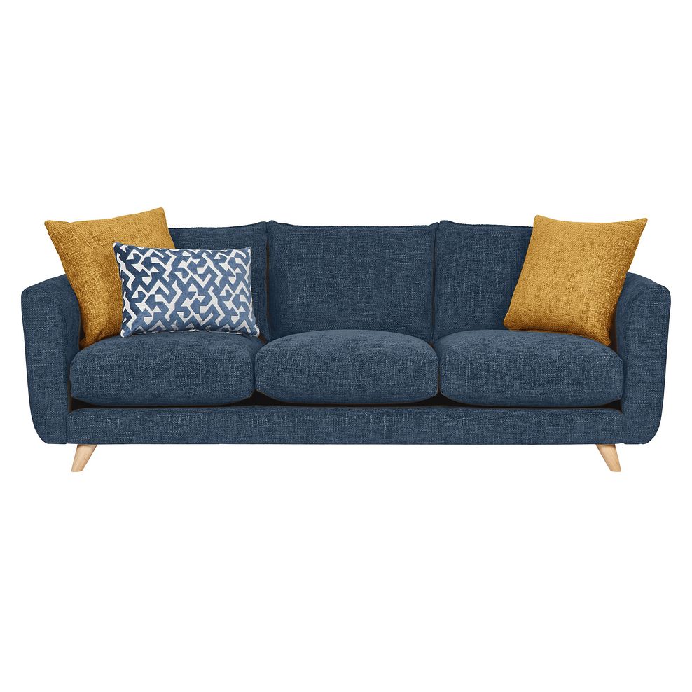 Dalby Large 4 Seater Sofa in Denim Fabric 4