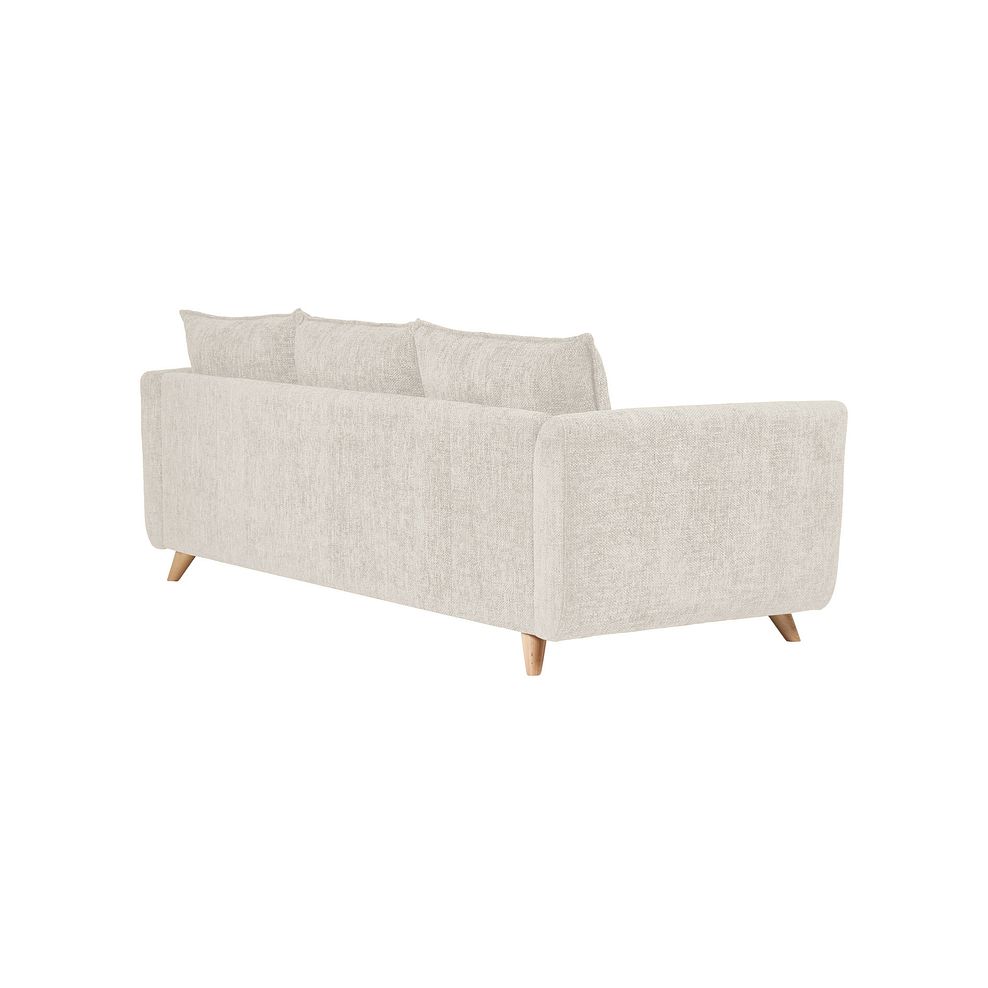 Dalby Large 4 Seater Sofa in Cream Fabric 3