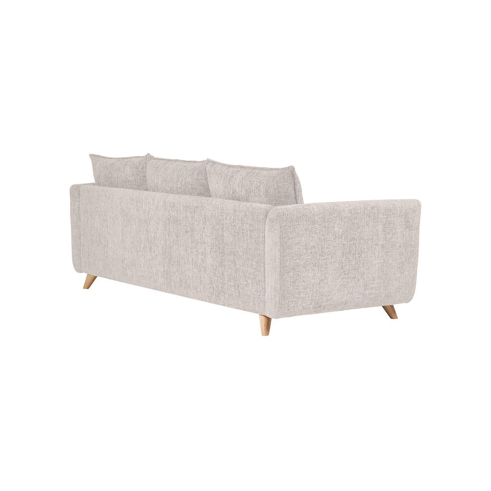 Dalby Large 4 Seater Sofa in Ivory Fabric 3