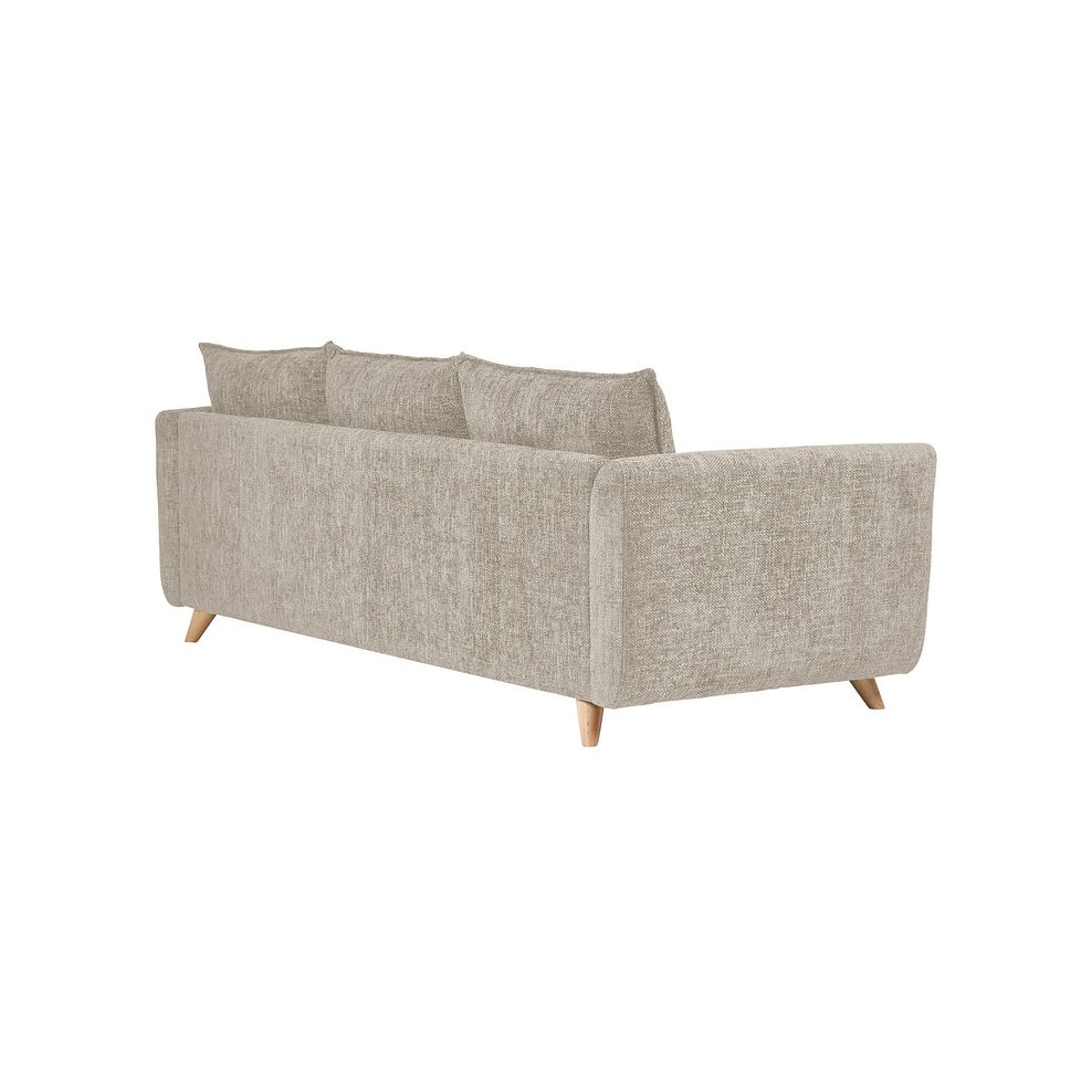 Dalby Large 4 Seater Sofa in Stone Fabric 3