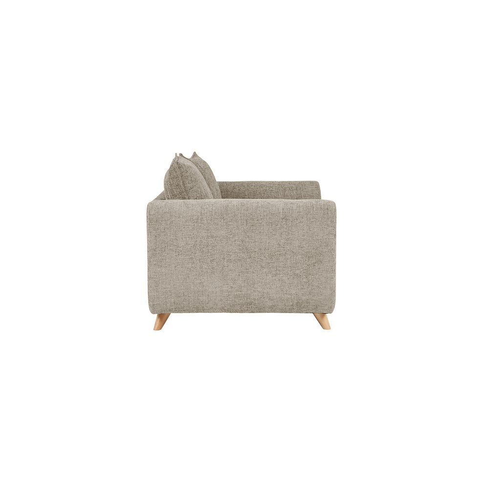 Dalby Large 4 Seater Sofa in Stone Fabric 4