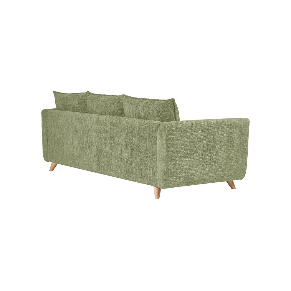 Dalby Large 4 Seater Sofa in Olive Fabric 3