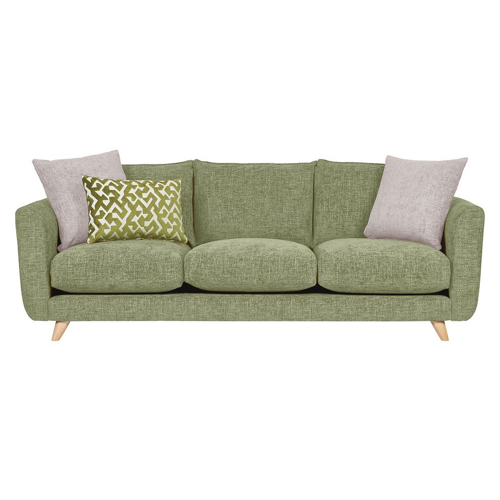 Dalby Large 4 Seater Sofa in Olive Fabric 2