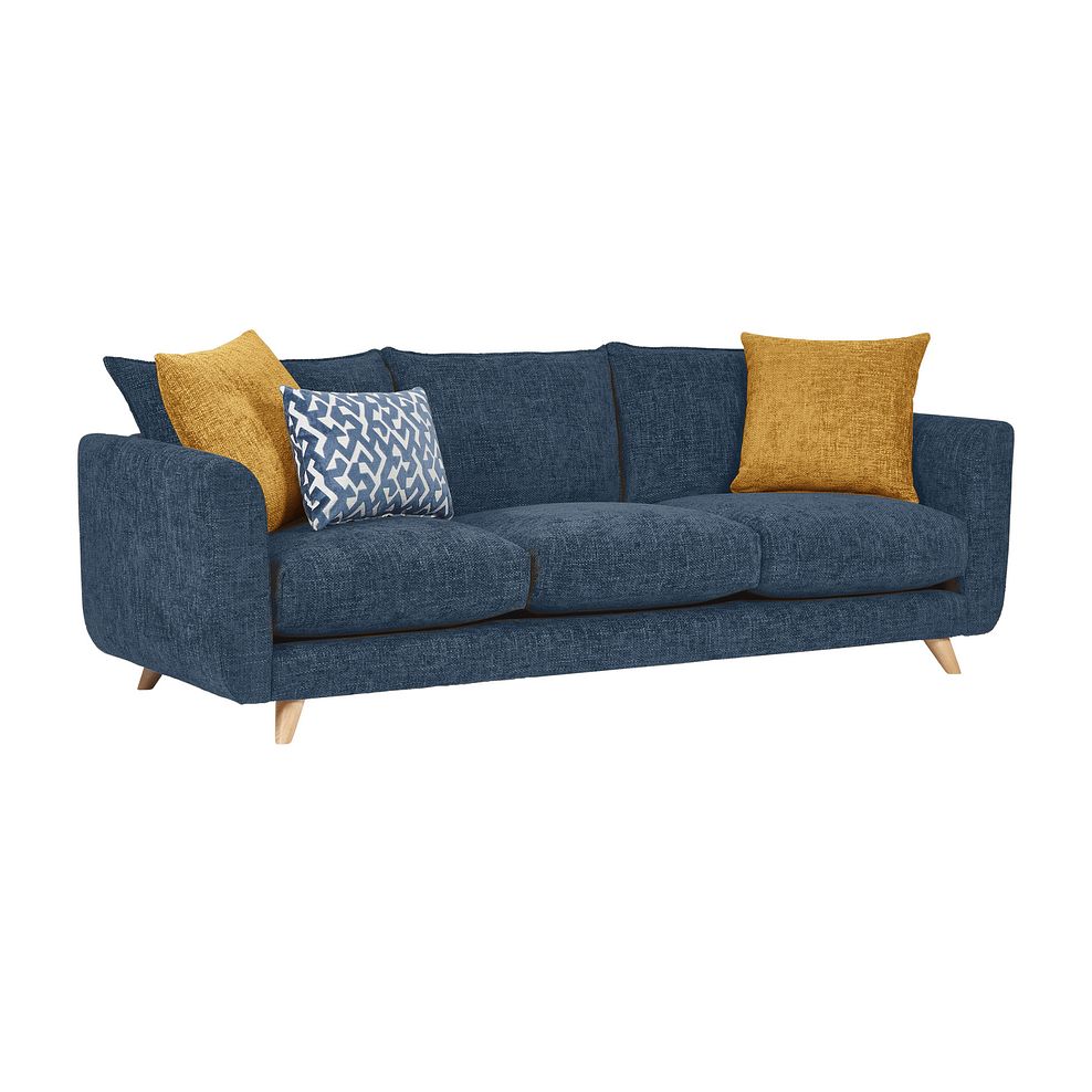 Dalby Large 4 Seater Sofa in Denim Fabric 3