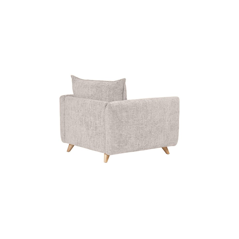 Dalby High Back Loveseat in Ivory Fabric 3