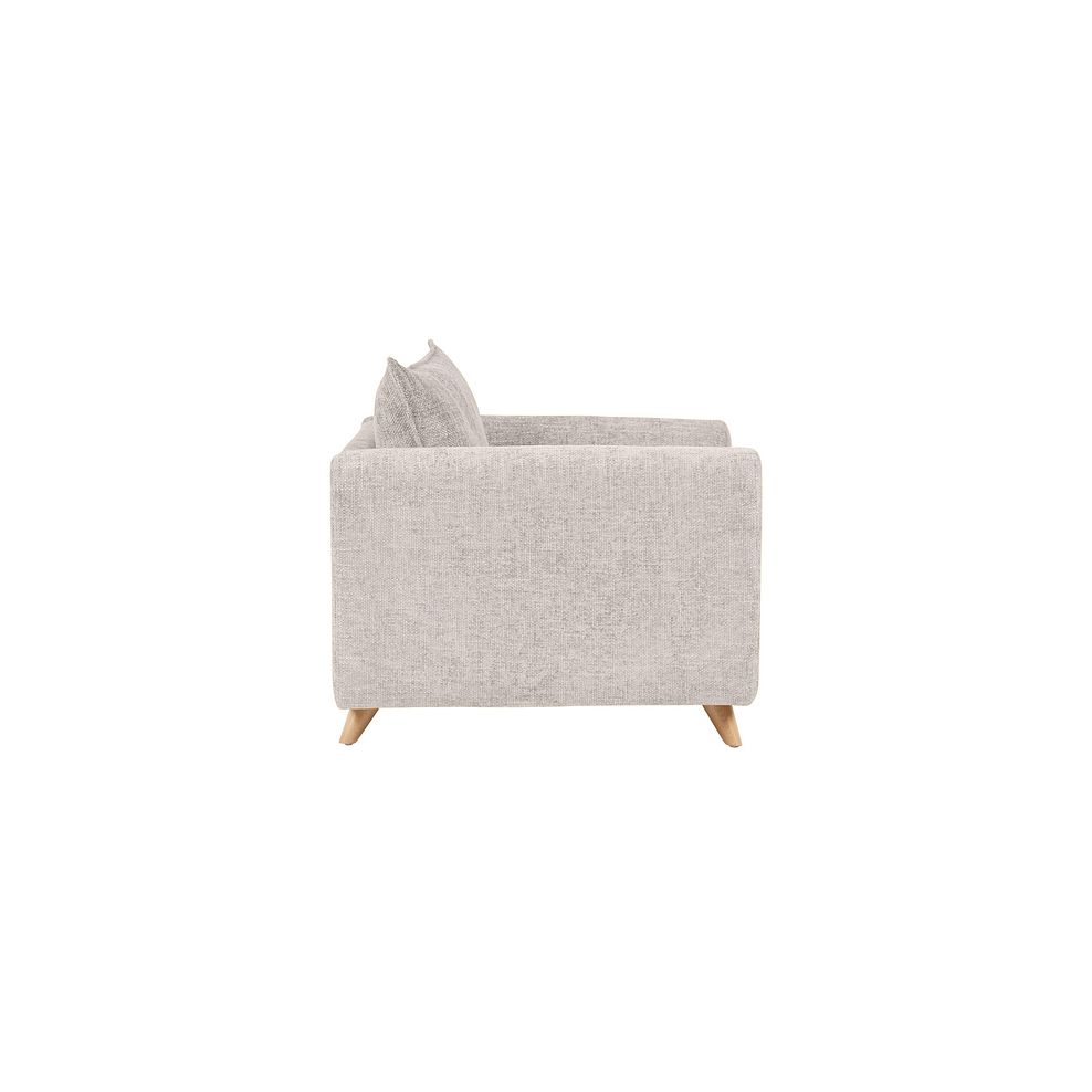 Dalby High Back Loveseat in Ivory Fabric 4