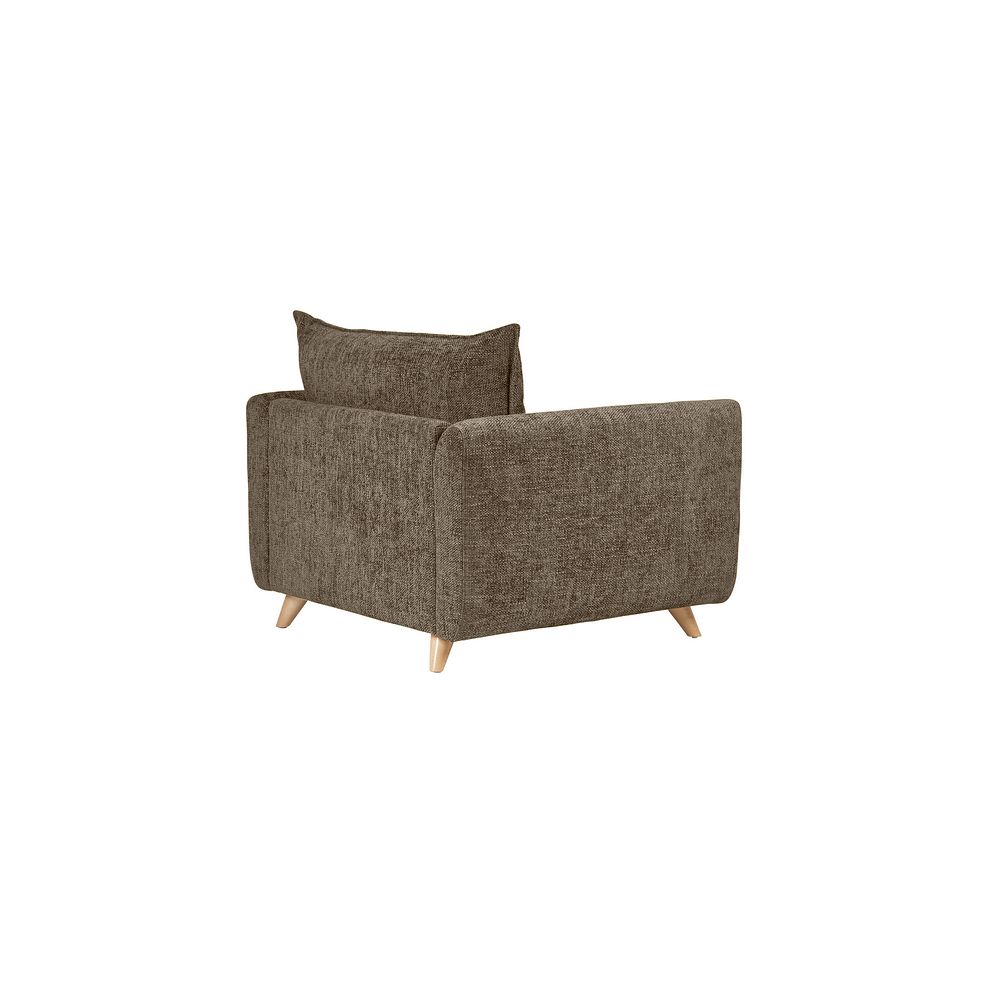 Dalby High Back Loveseat in Cocoa Fabric 3