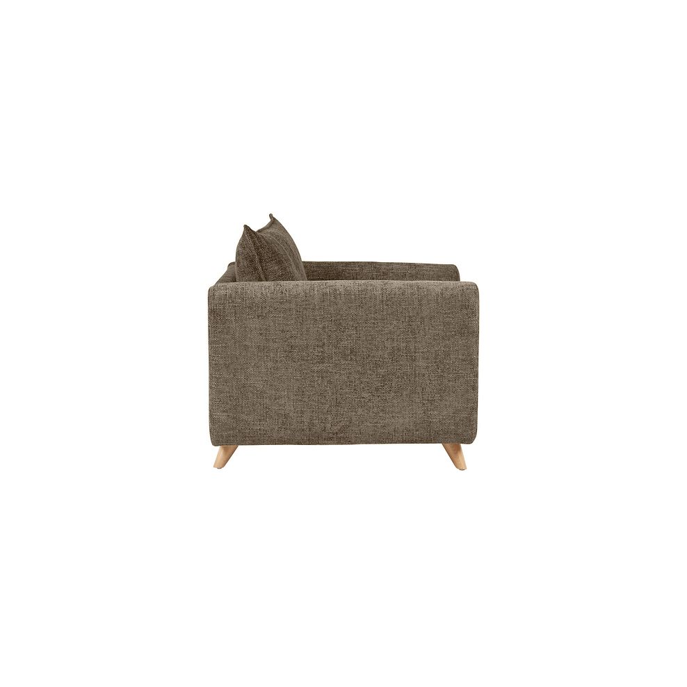 Dalby High Back Loveseat in Cocoa Fabric 4