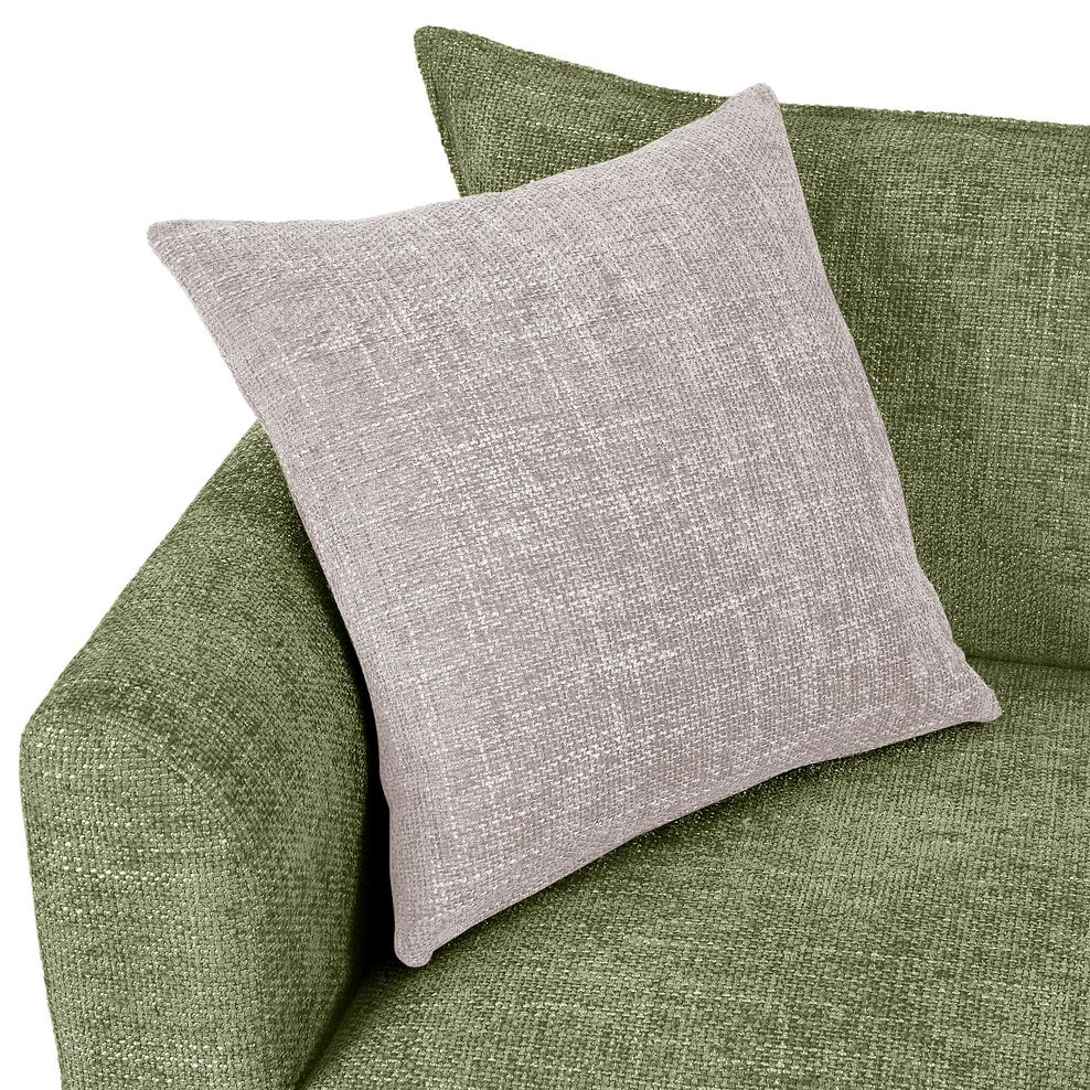 Dalby High Back Loveseat in Olive Fabric 7