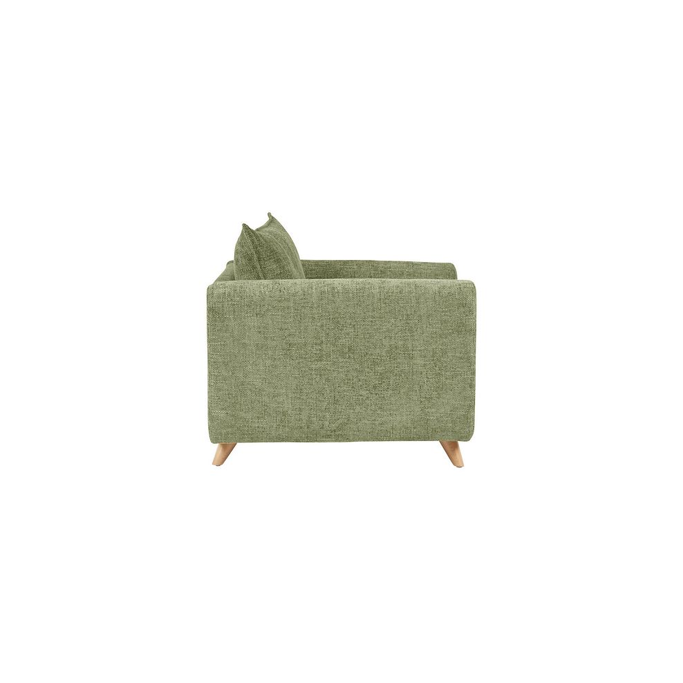 Dalby High Back Loveseat in Olive Fabric 4
