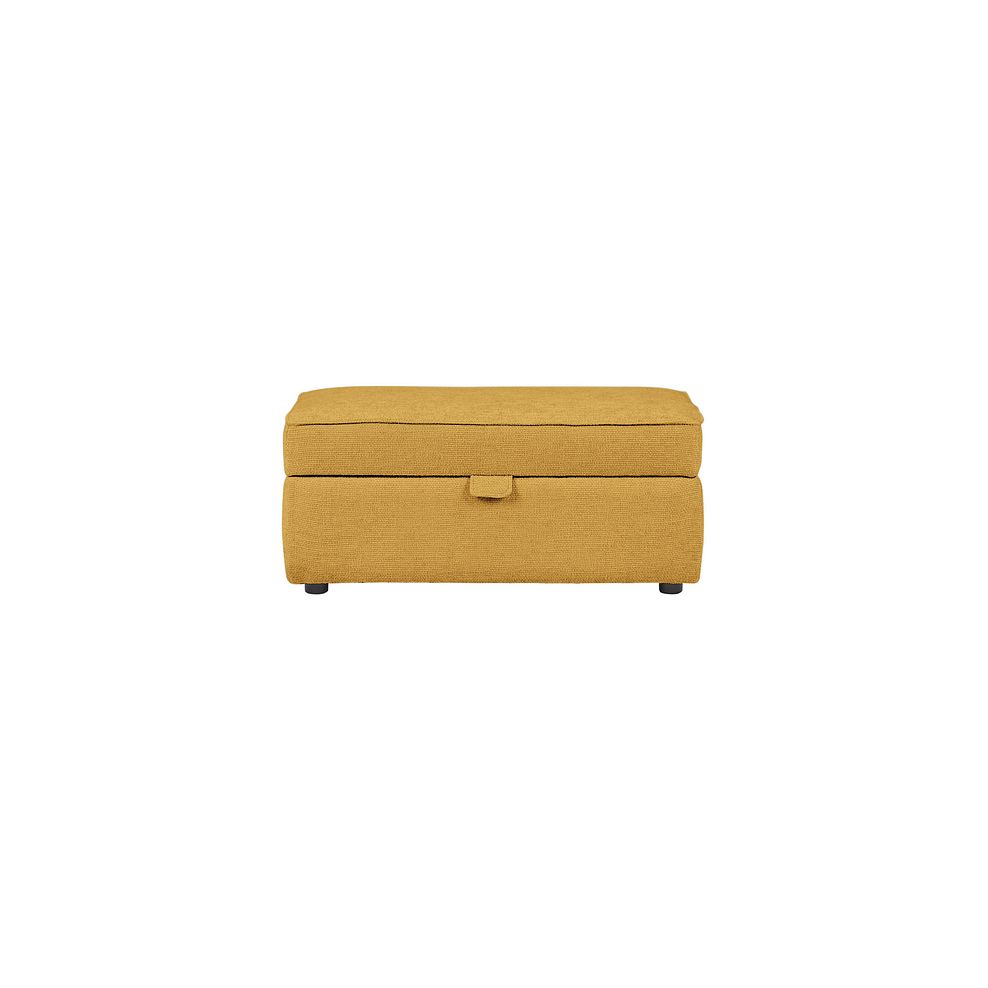 Dalby Storage Footstool in Gold Fabric Thumbnail 2