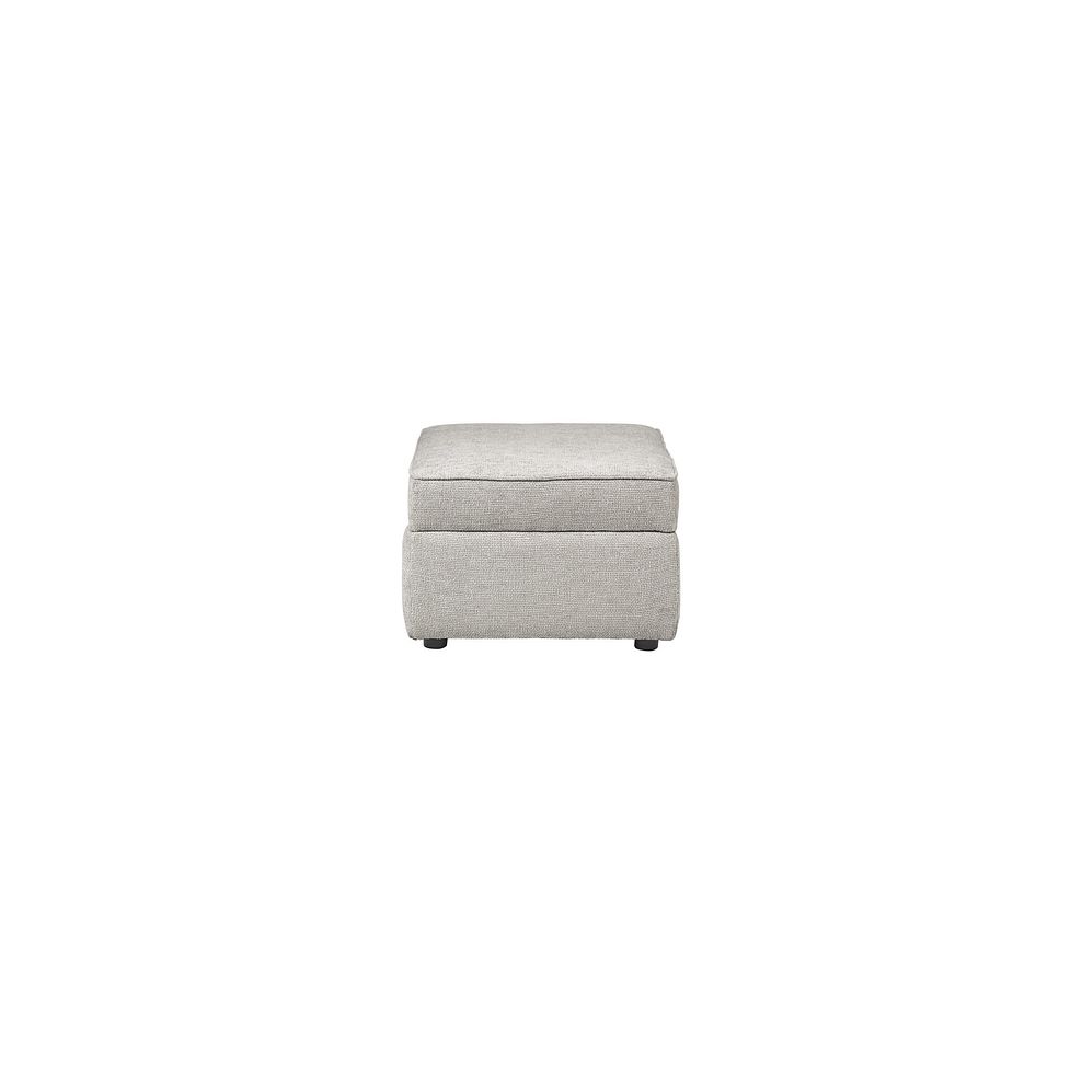 Dalby Storage Footstool in Silver Fabric 5