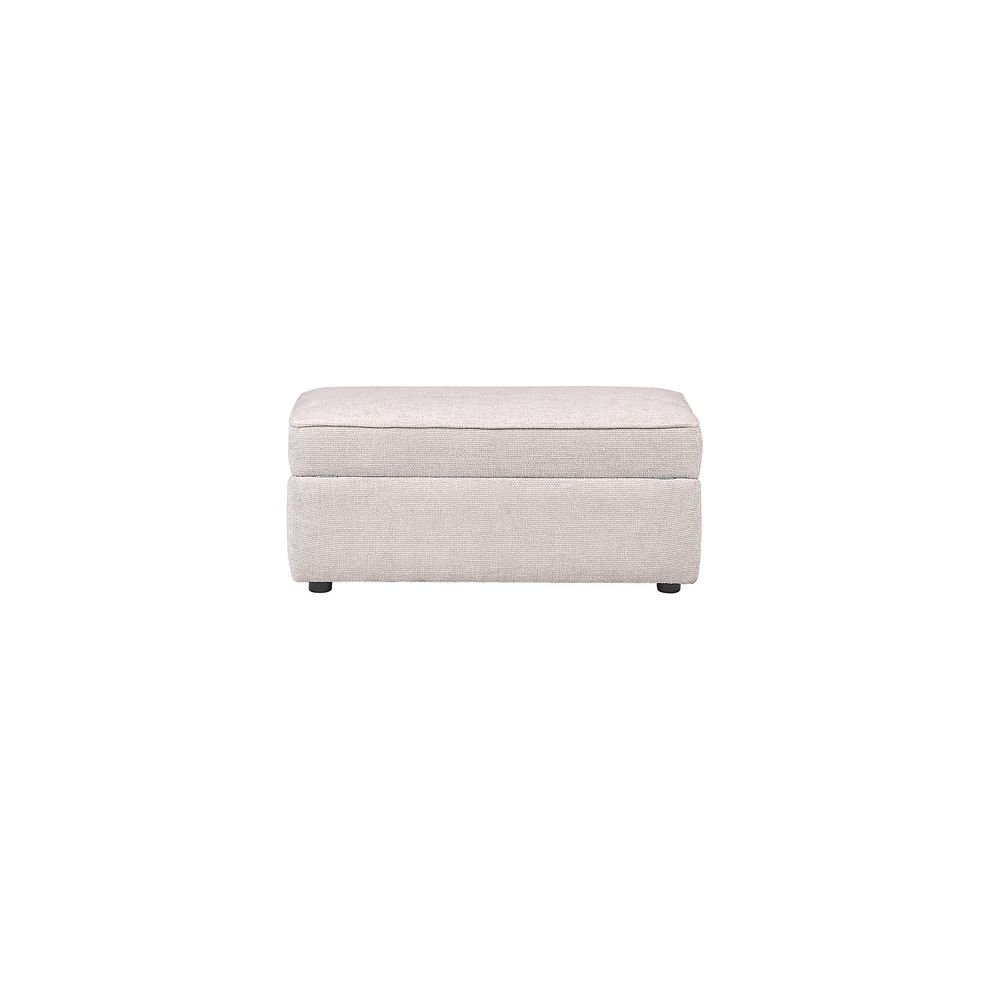 Dalby Storage Footstool in Ivory Fabric 4
