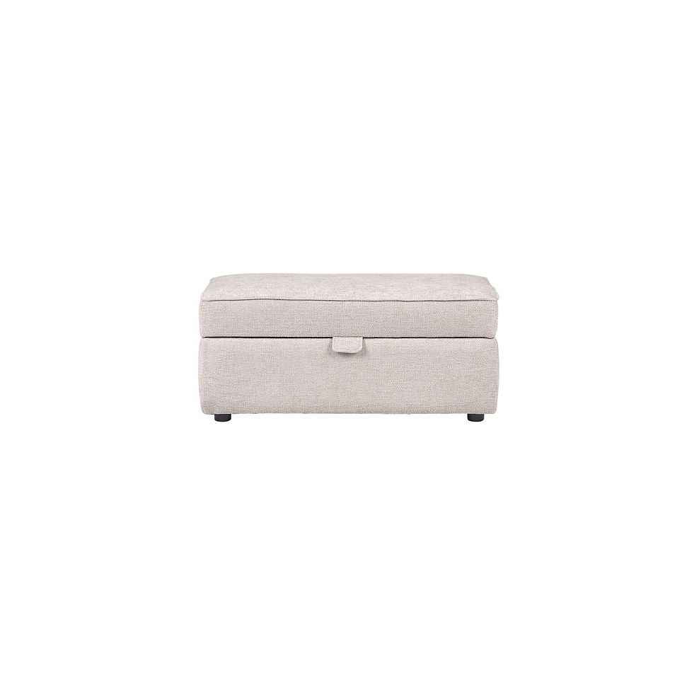 Dalby Storage Footstool in Ivory Fabric 2
